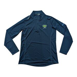 RLX Wicking 1/4 Zip Pullover Women Sz M BLUE 121st U.S. OPEN Torrey Pines Dewars